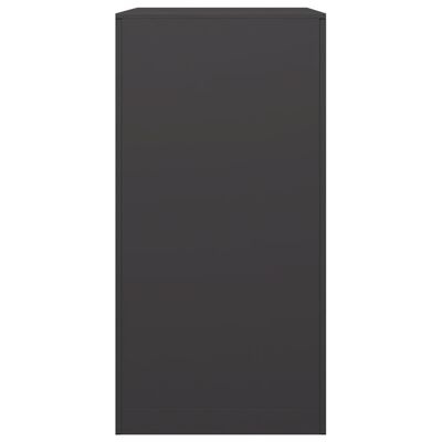 VidaXL Haardhoutrek Staal Zwart - 60x40x80cm - 34% Korting