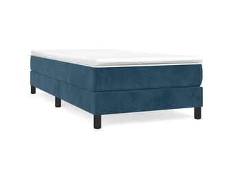 Donkerblauw fluwelen bedframe 80x200 cm - 34% korting