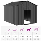 vidaXL Hondenhok met dak 113x153x101 cm - 34% Korting