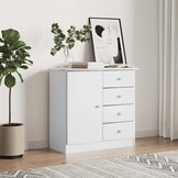VidaXL Dressoir ALTA - Wit Grenenhout - Nu 34% Korting!