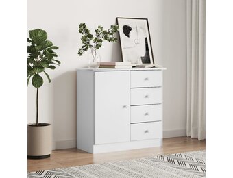 VidaXL Dressoir ALTA - Wit Grenenhout - Nu 34% Korting!