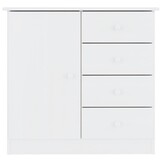 VidaXL Dressoir ALTA - Wit Grenenhout - Nu 34% Korting!