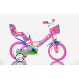 Minnie Mouse kinderfiets 12 inch - Roze - Incl. zijwieltjes - 30% Korting