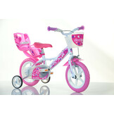 Minnie Mouse kinderfiets 12 inch - Roze - Incl. zijwieltjes - 30% Korting