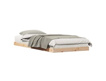 vidaXL Bedframe Naturel Grenenhout (80x220cm) - 34% Korting!