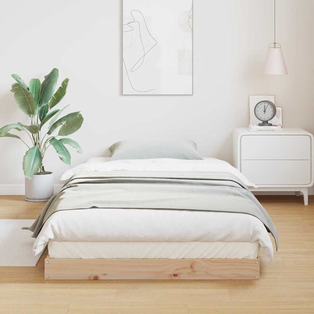 vidaXL Bedframe Naturel Grenenhout (80x220cm) - 34% Korting!