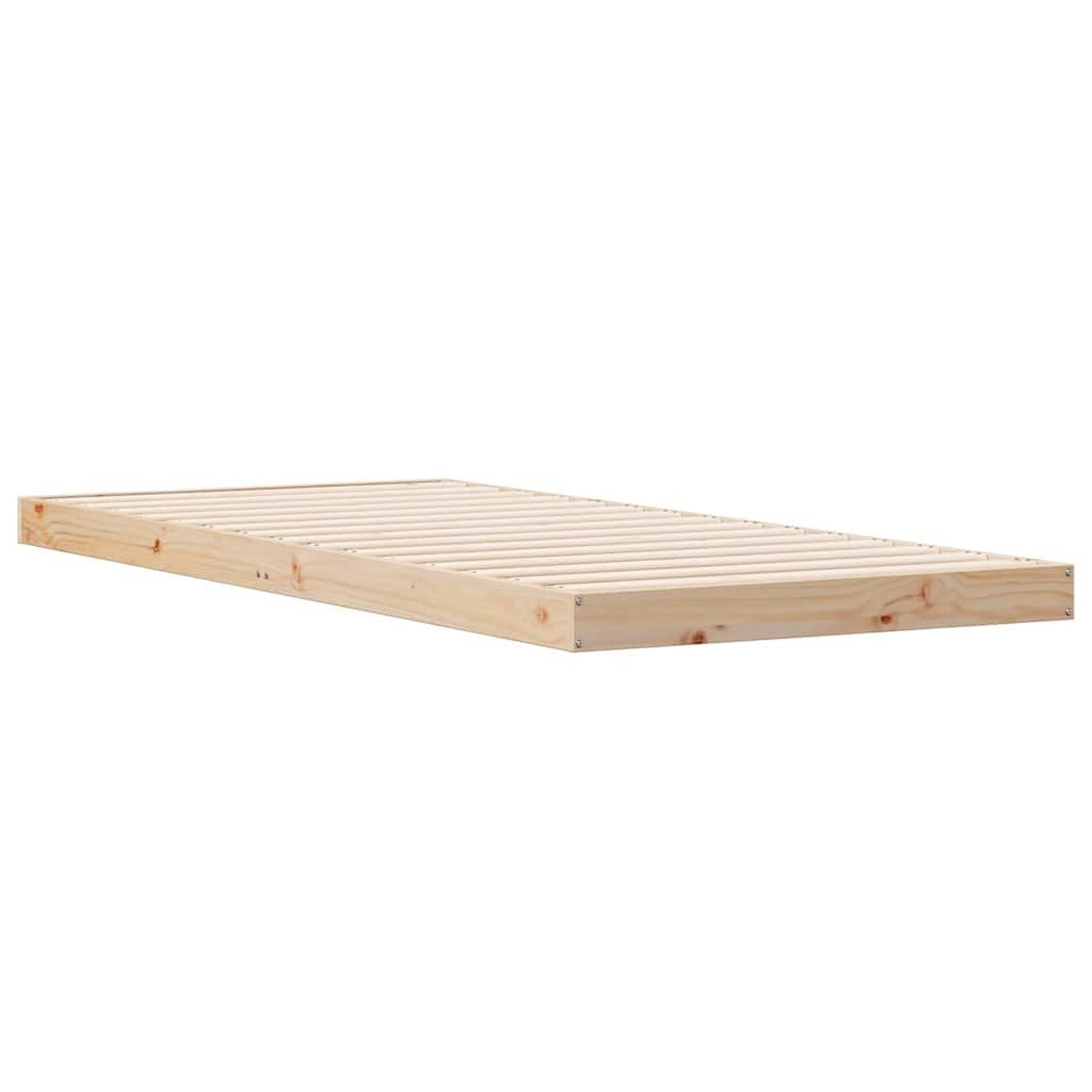 vidaXL Bedframe Naturel Grenenhout (80x220cm) - 34% Korting!