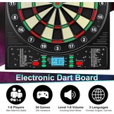 Elektronisch Dartbord 46x52 cm - 34 Spellen - 57% Korting