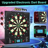Elektronisch Dartbord 46x52 cm - 34 Spellen - 57% Korting