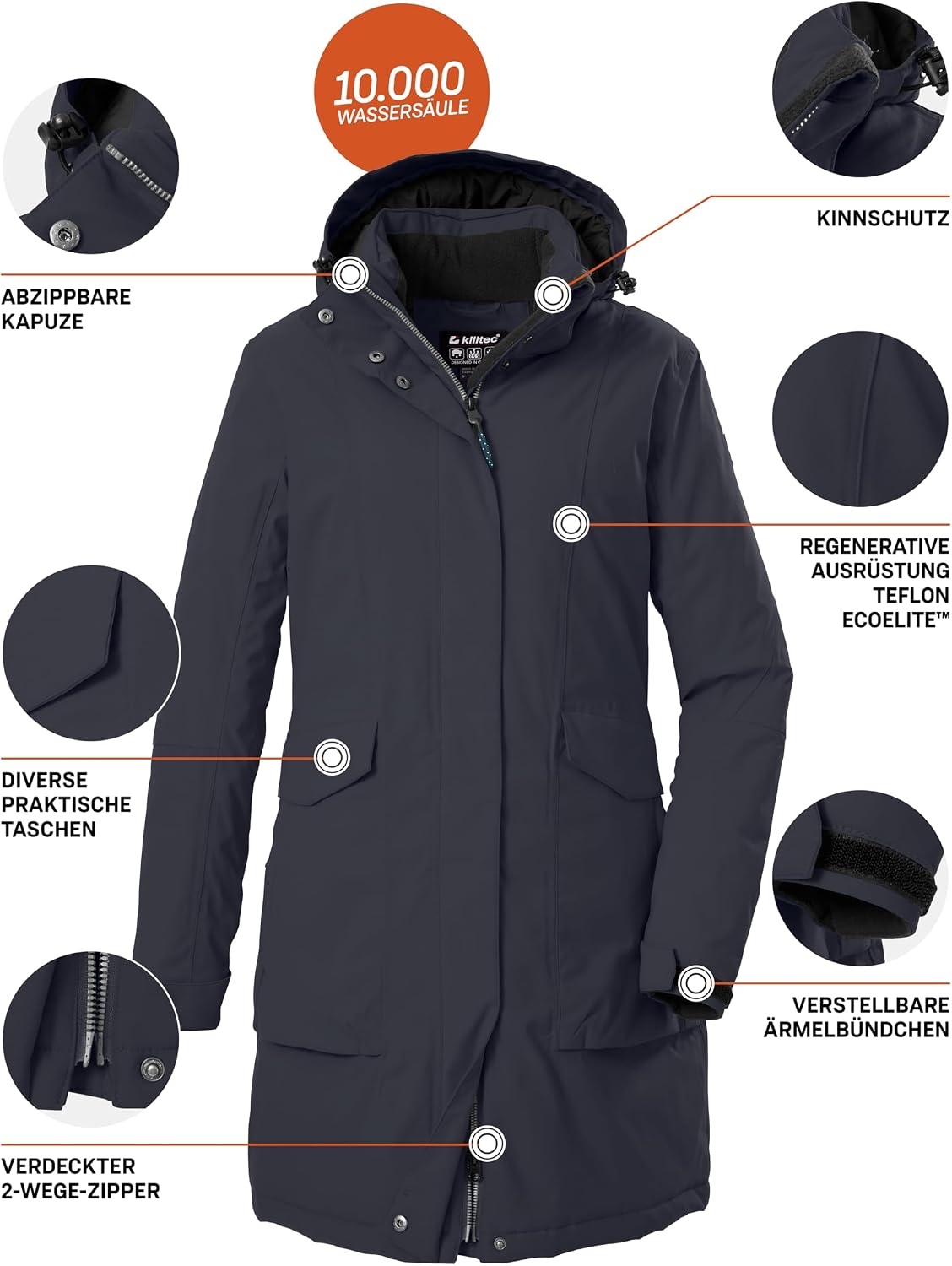 Dames Waterdichte Parka - 58% Korting