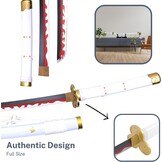 One Piece Katana Enma Wit 103 cm - Houten Samurai Zwaard met Houder & Draagriem - 29% Korting