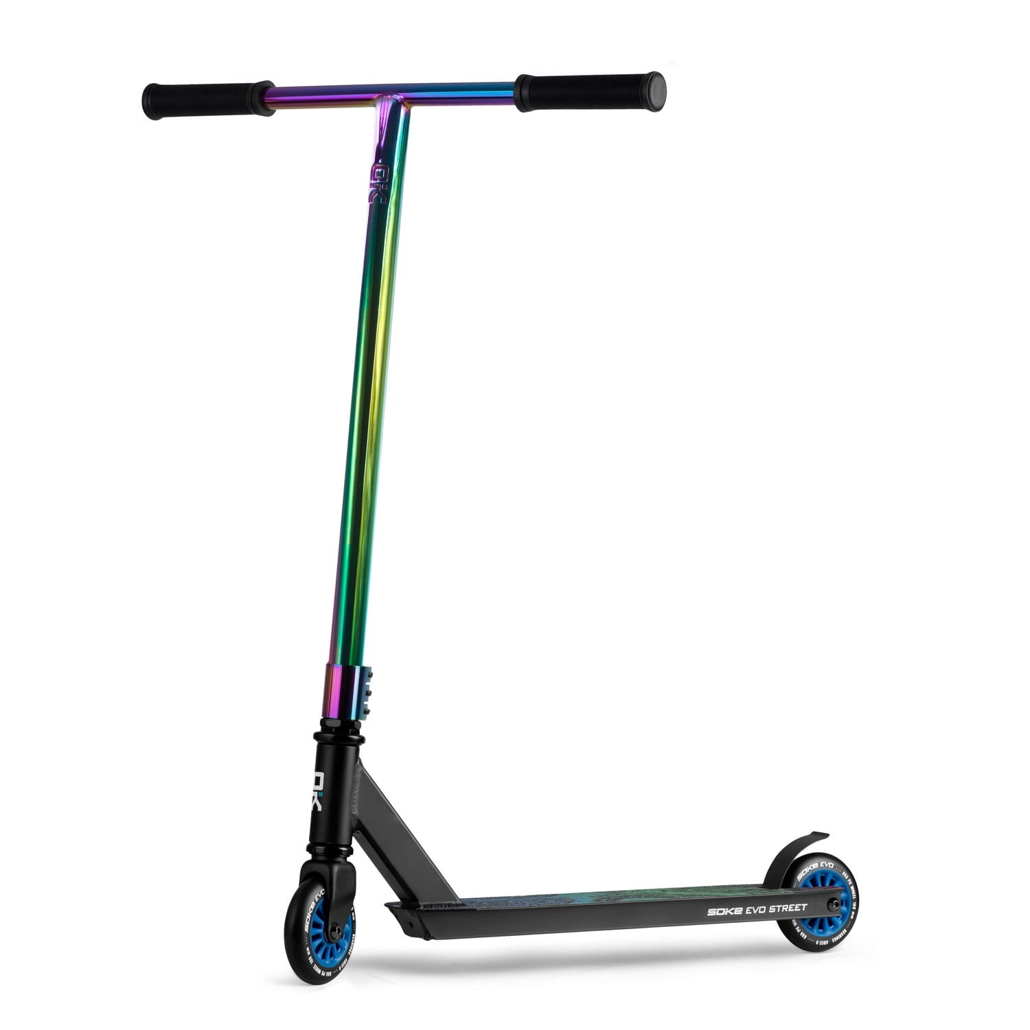 Soke Evo Stuntstep Zwart Regenboog - 360º Stuur - 34% Korting
