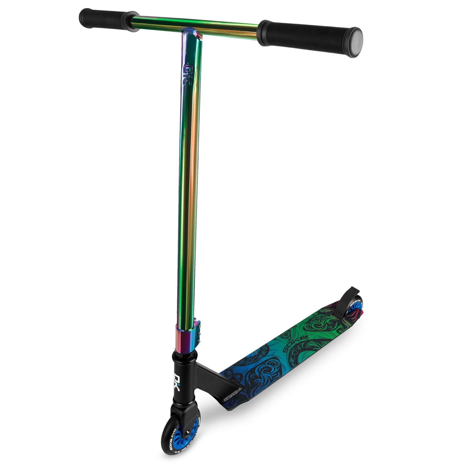 Soke Evo Stuntstep Zwart Regenboog - 360º Stuur - 34% Korting