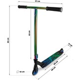 Soke Evo Stuntstep Zwart Regenboog - 360º Stuur - 34% Korting