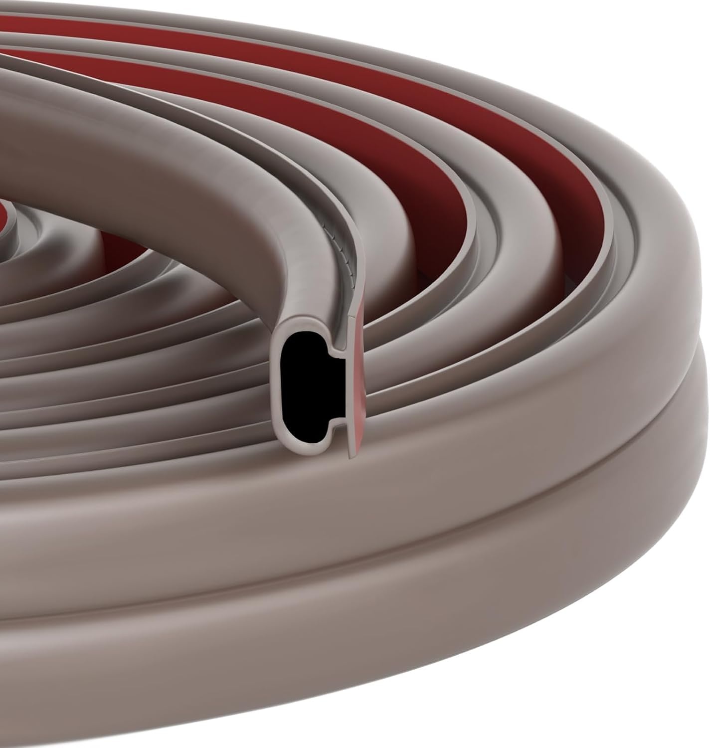 Zelfklevende Deurafdichting D-profiel Rubber - 74% Korting