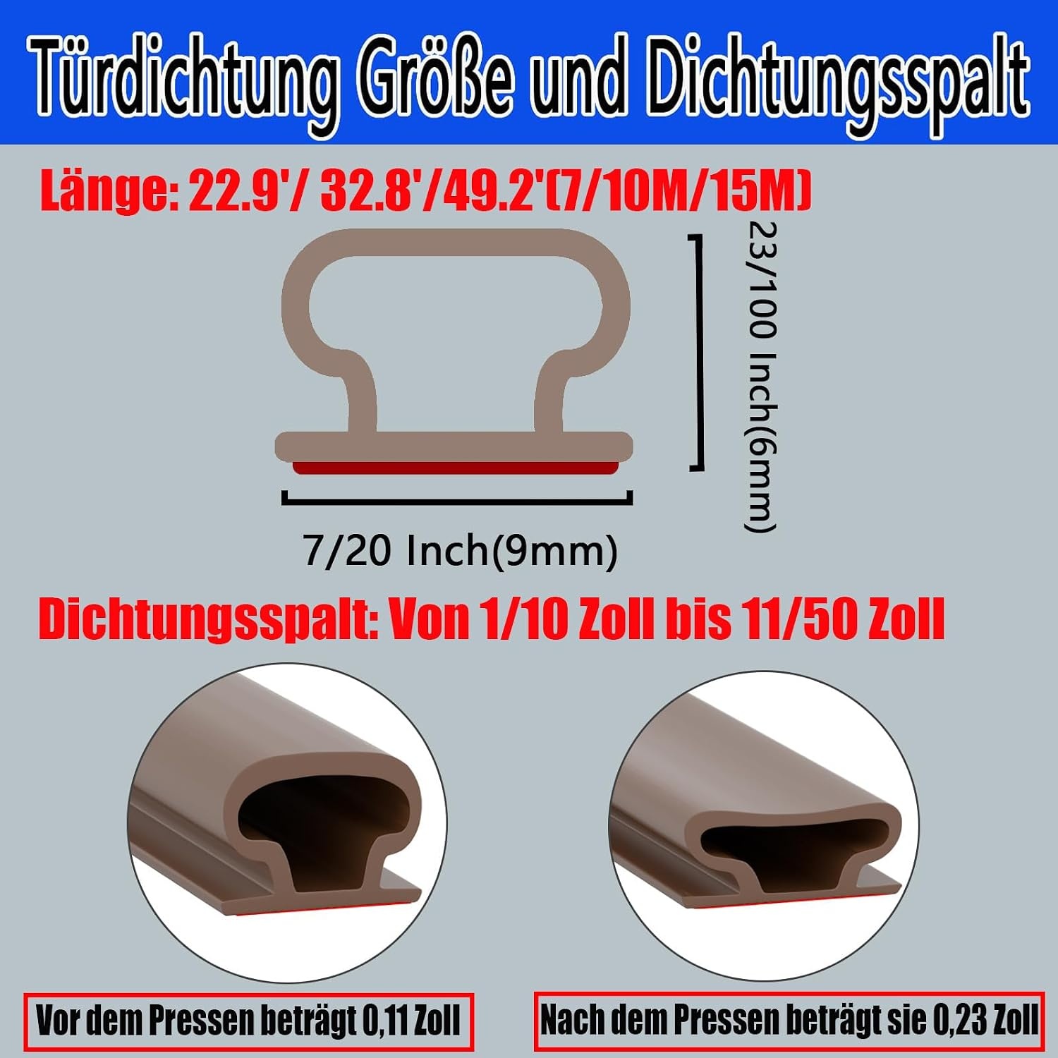 Zelfklevende Deurafdichting D-profiel Rubber - 74% Korting