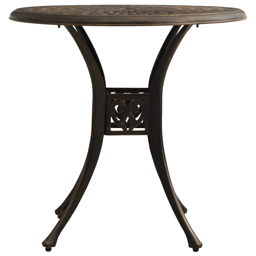 Gietaluminium Tuintafel 78x78x72 cm Brons - 35% Korting!