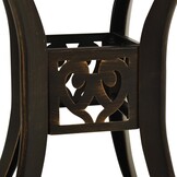 Gietaluminium Tuintafel 78x78x72 cm Brons - 35% Korting!