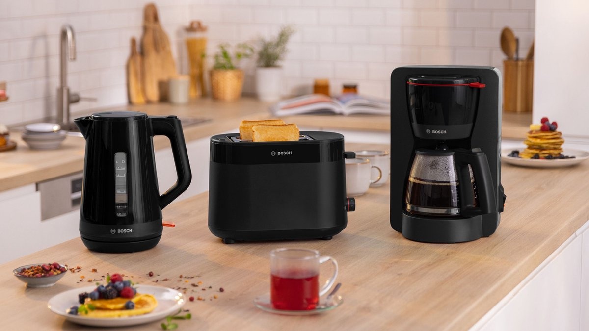 Bosch MyMoment Waterkoker Zwart - 33% Korting