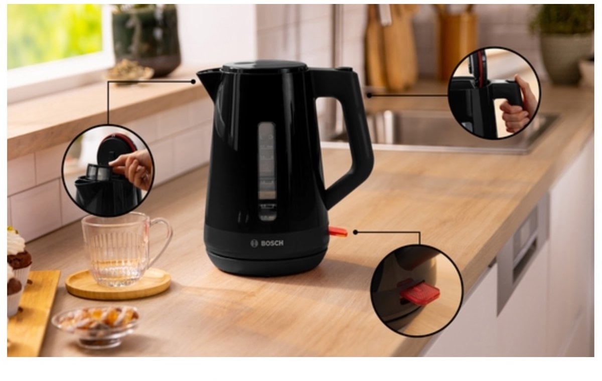 Bosch MyMoment Waterkoker Zwart - 33% Korting
