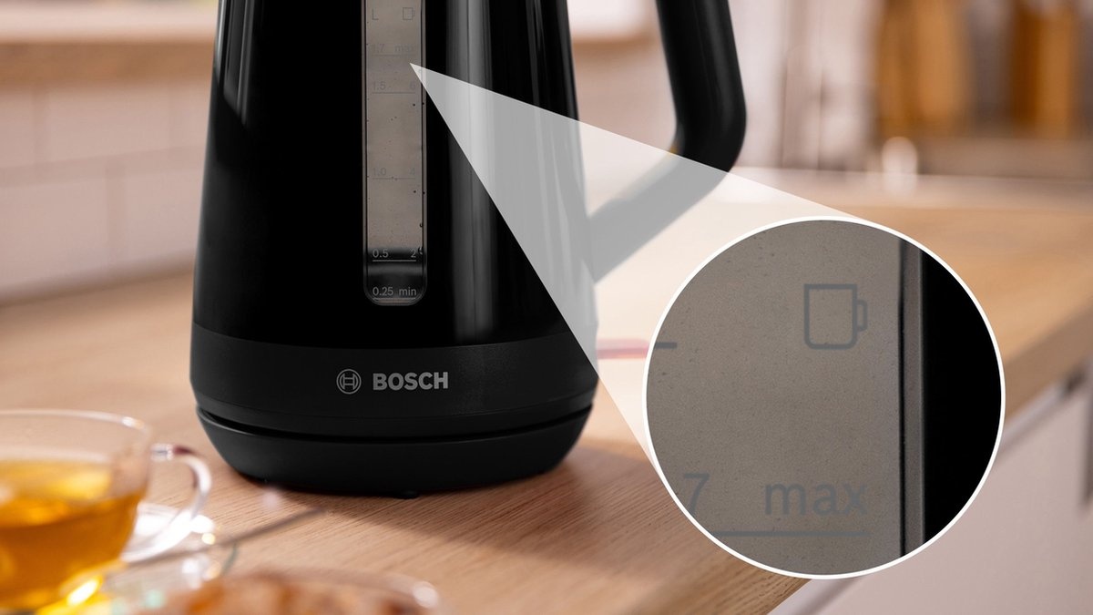 Bosch MyMoment Waterkoker Zwart - 33% Korting