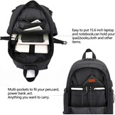 Antidiefstal Laptoprugzak Zwart 15.6" - 27% Korting