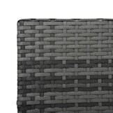 Poly Rattan Ligbed Grijs met Kussen - 35% Korting