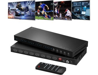 PORTTA 4x4 HDMI Matrix 4K 60Hz met ARC & Audio Extractor - 30% Korting