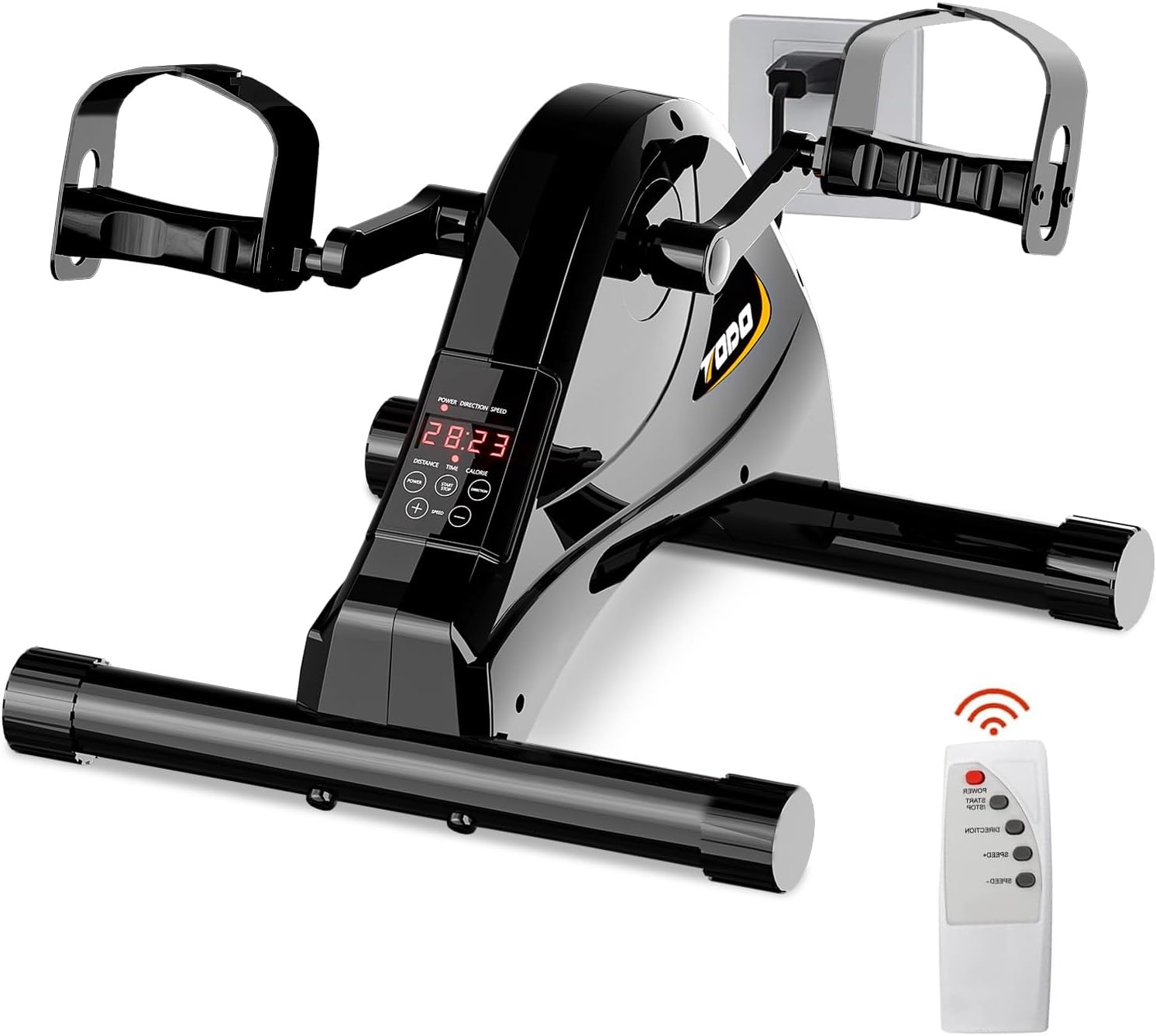 FITODO Elektrische Bewegingstrainer Zwart - Hometrainer met 6 Snelheden (29% Korting)