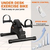 FITODO Elektrische Bewegingstrainer Zwart - Hometrainer met 6 Snelheden (29% Korting)