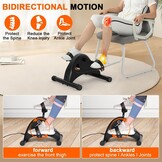 FITODO Elektrische Bewegingstrainer Zwart - Hometrainer met 6 Snelheden (29% Korting)