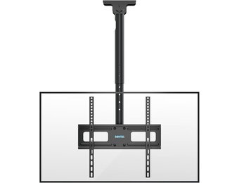 BONTEC TV Plafondbeugel Zwart (26-65") - Draaibaar & Kantelbaar