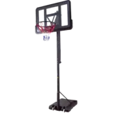 Verstelbare Basketbalpaal 2,3-3,05m Zwart | Staal & Glas | -35%