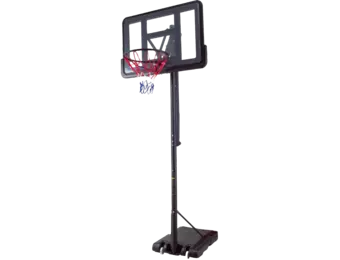Verstelbare Basketbalpaal 2,3-3,05m Zwart | Staal & Glas | -35%