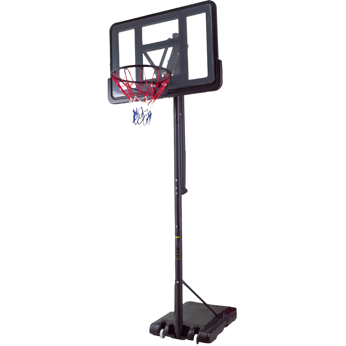 Verstelbare Basketbalpaal 2,3-3,05m Zwart | Staal & Glas | -35%