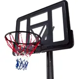 Verstelbare Basketbalpaal 2,3-3,05m Zwart | Staal & Glas | -35%