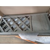 Hoekplantenbak met Latwerk van Vurenhout - 40x40x150 cm Grijs (58% Korting)