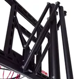 Verstelbare Basketbalpaal 2,3-3,05m Zwart | Staal & Glas | -35%