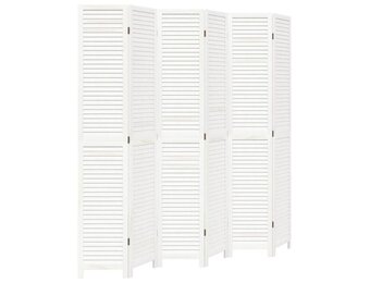 vidaXL Kamerscherm Paulowniahout Wit - 54% Korting