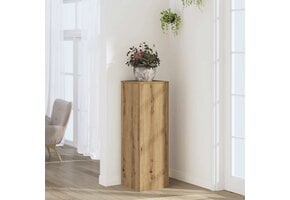 Plantenstandaard Hout 33x33x100cm - Artisanaal Eiken - 29% Korting