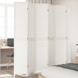 vidaXL Kamerscherm Paulowniahout Wit - 54% Korting