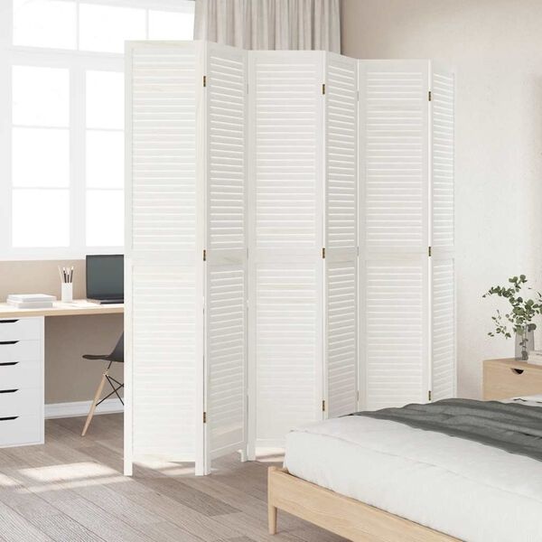 vidaXL Kamerscherm Paulowniahout Wit - 54% Korting