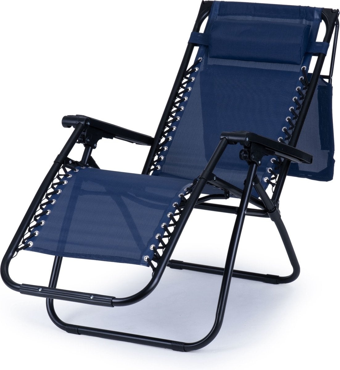 Zero Gravity Ligstoel Blauw met Zonnedak - 39% Korting