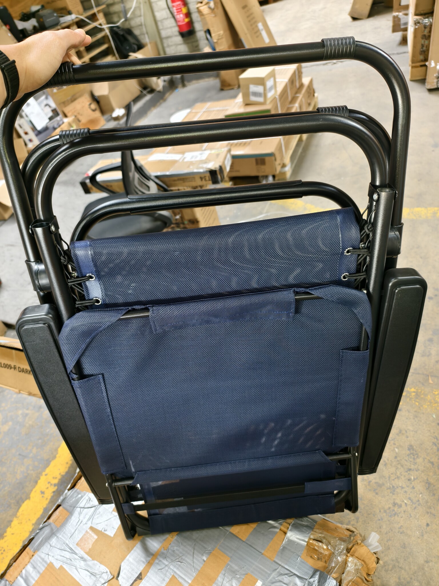 Zero Gravity Ligstoel Blauw met Zonnedak - 39% Korting