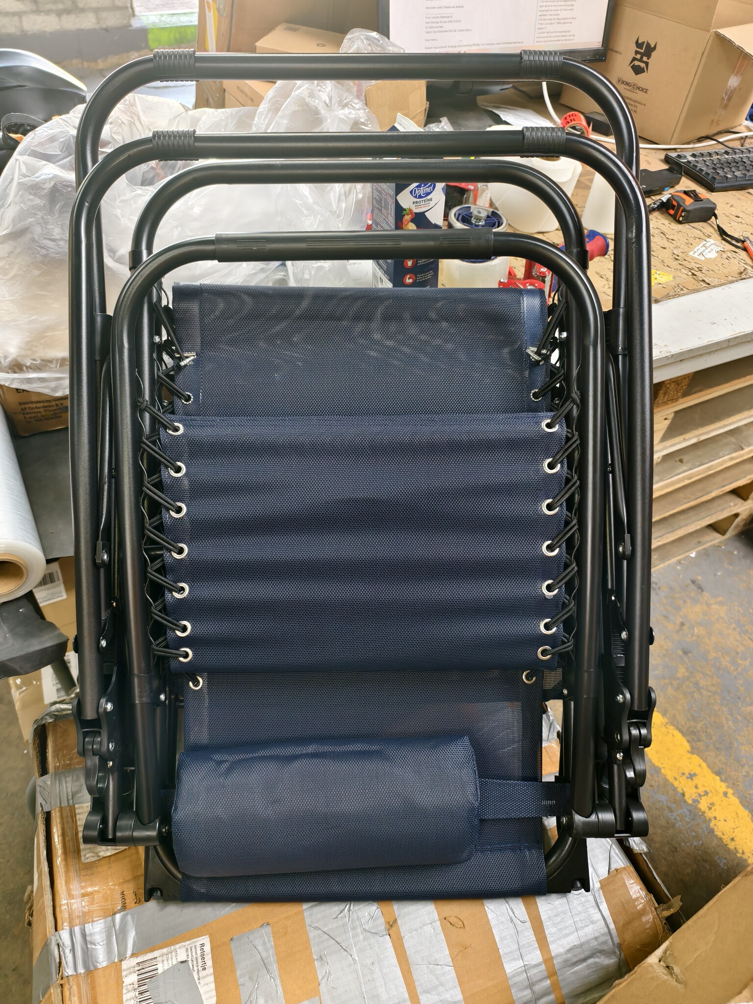 Zero Gravity Ligstoel Blauw met Zonnedak - 39% Korting