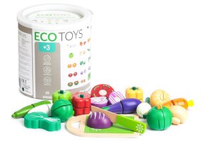 Houten Snijgroenten en Fruit Set - 20 Delen - 63% Korting