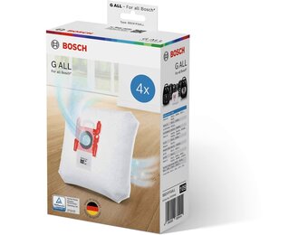 Bosch Stofzuigerzakken Type G ALL (4 stuks) - Bespaar 74%