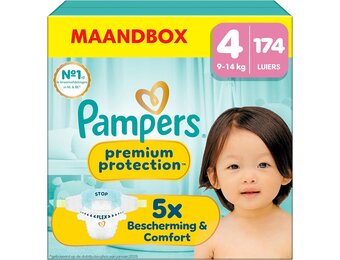 Pampers Premium Protection Maat 4 - 174 Luiers (9-14 kg)