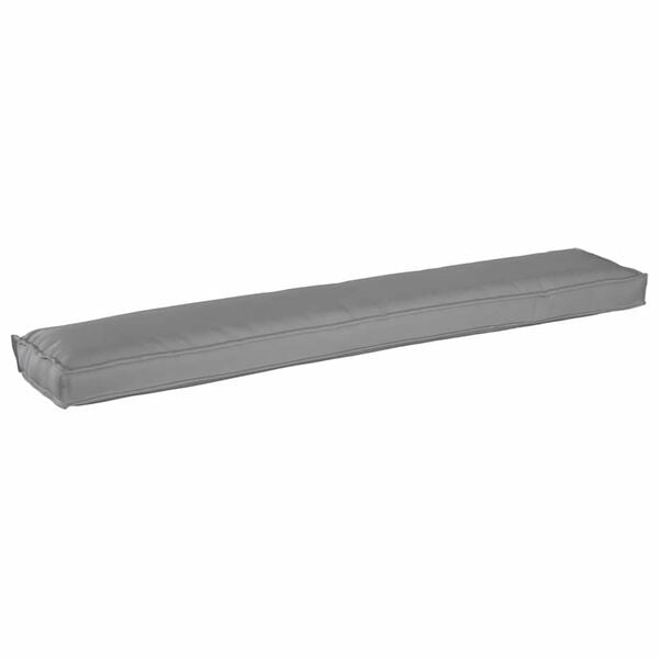 vidaXL Palet Kussen Grijs 200 x 40 x 8 cm Oxford stof