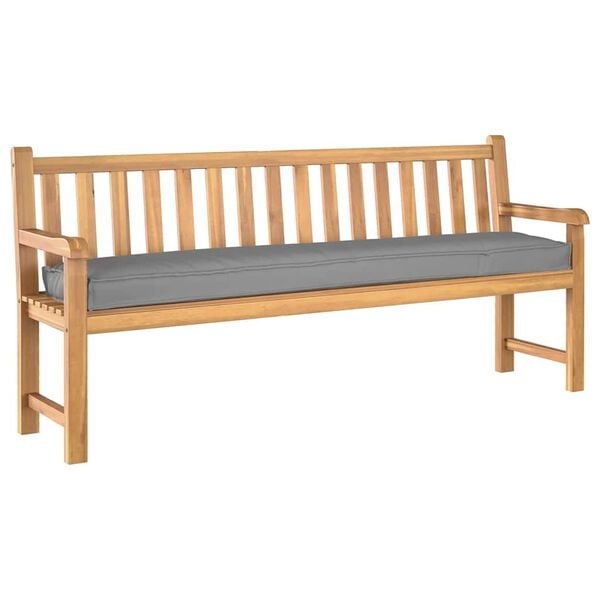 vidaXL Palet Kussen Grijs 200 x 40 x 8 cm Oxford stof